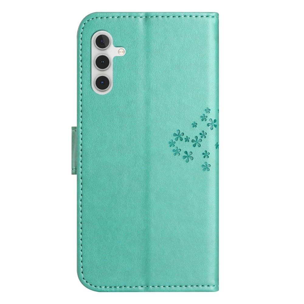 Fás könyv tok Samsung Galaxy A36 5G/A56 5G - teal színű