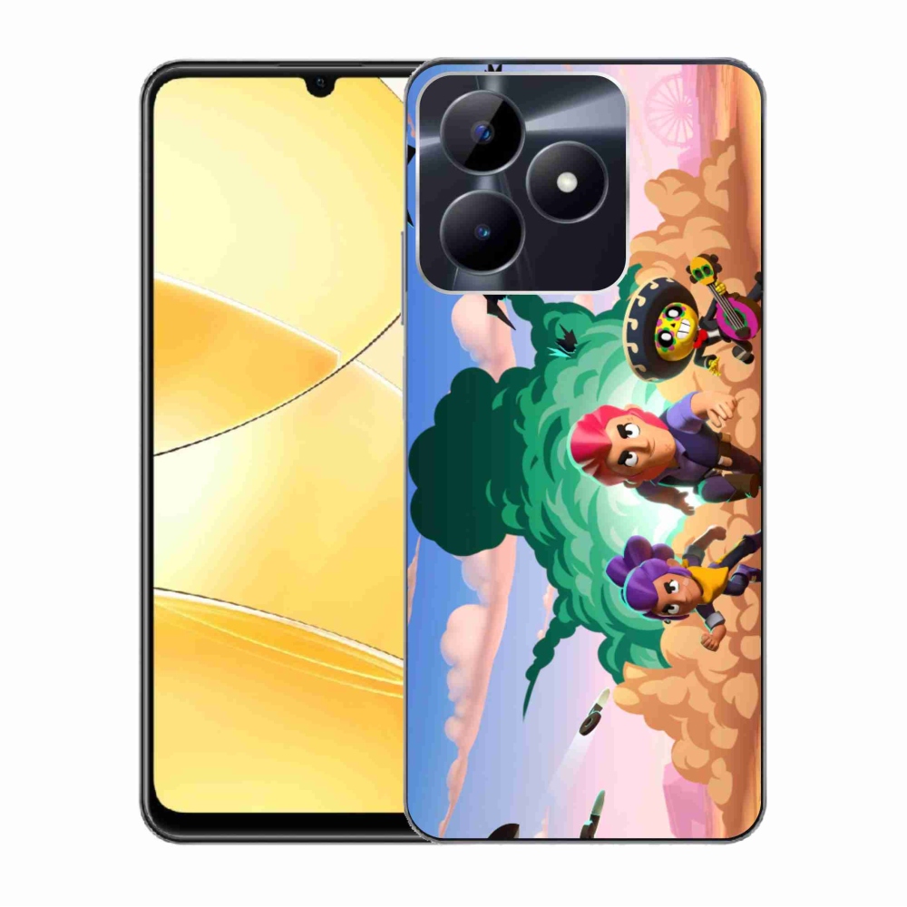 Gél borítás mmCase a Realme C51/C53 készülékhez - bravúros csillagok