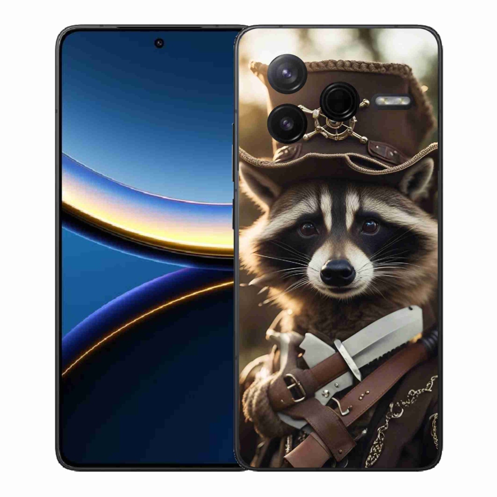 Gél borítás mmCase a Xiaomi Poco F7 Pro számára - mosómedve egyenruhában