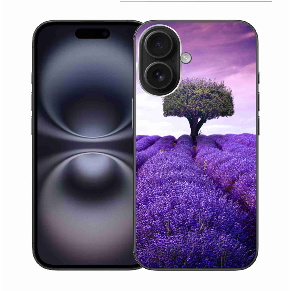 Zselés borítás mmCase iPhone 16 készülékhez - levendula rét