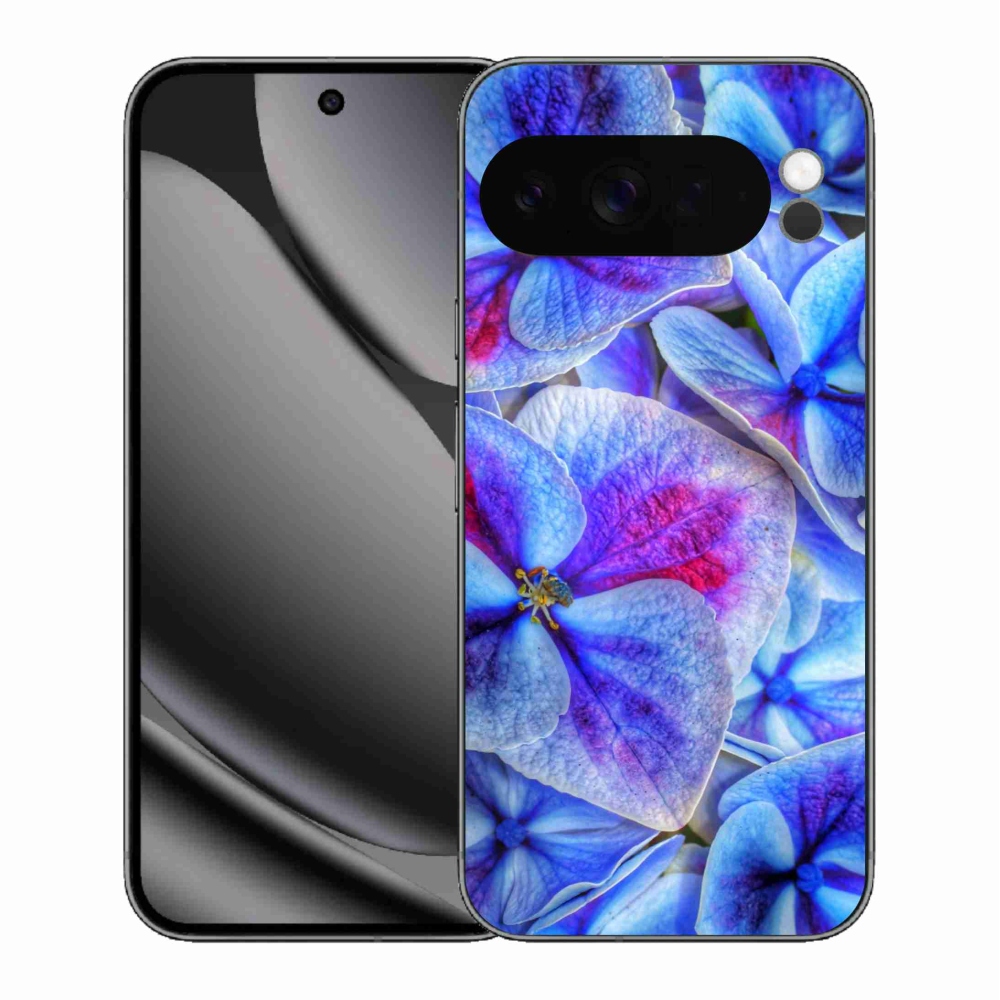 Gél védőhuzat mmCase a Google Pixel 10 Pro XL-hez - kék virágok 1