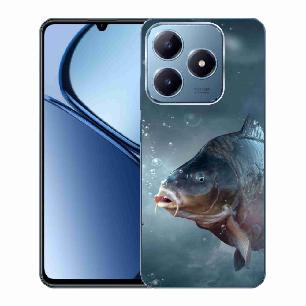 Zselés borítás mmCase a Realme C63 készülékhez - ponty és buborékok