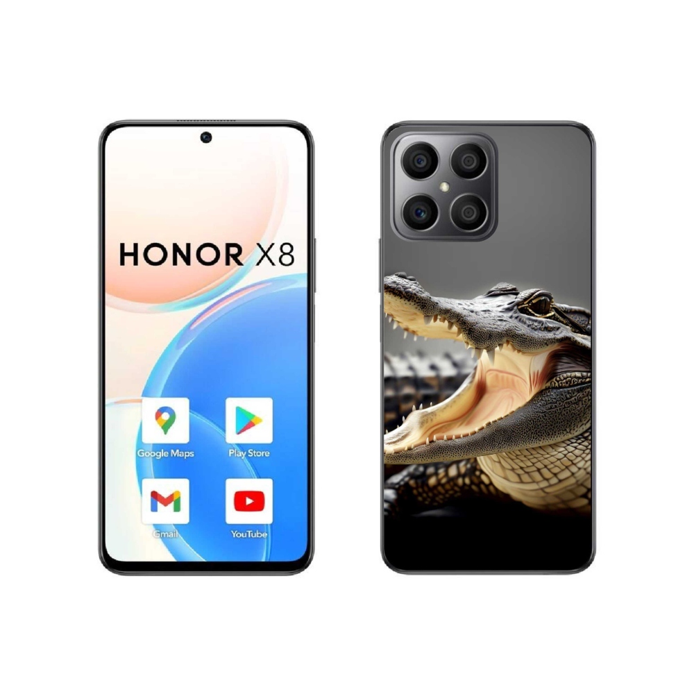 Gél borítás mmCase a Honor X8 4G készülékhez - krokodil