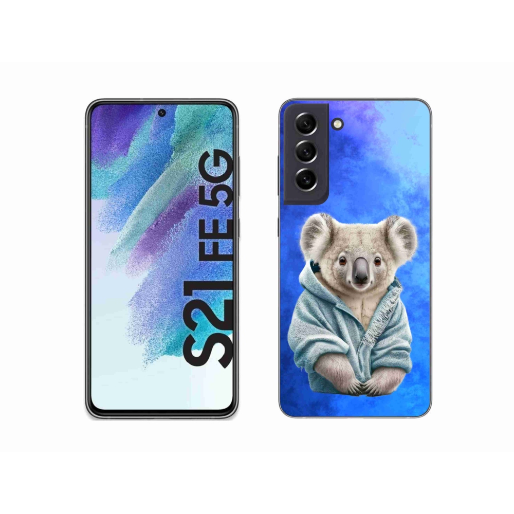Zselés borítás mmCase Samsung Galaxy S21 FE 5G - koala pulóverben