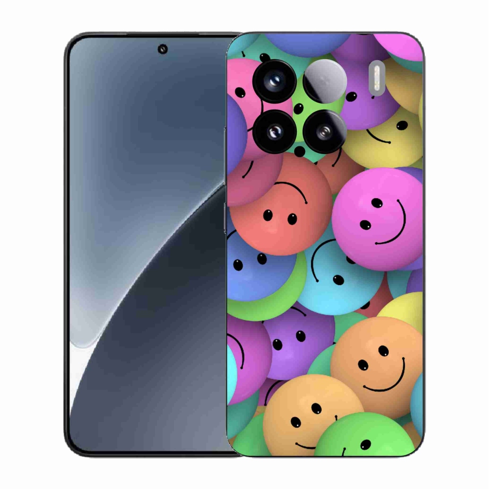 Gél borító mmCase a Xiaomi 15-öshöz - színes smiley-k