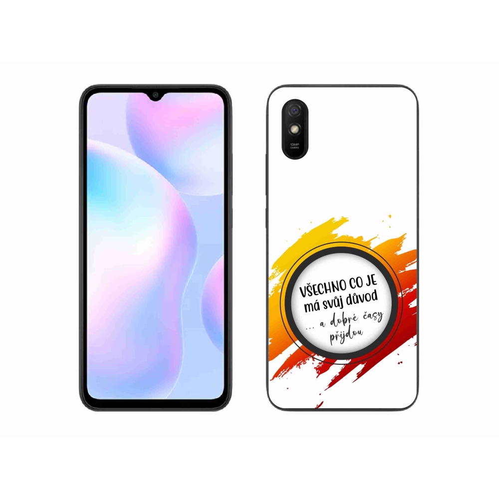 Gél borító mmCase a Xiaomi Redmi 9A - idézet 3 fehér háttérrel