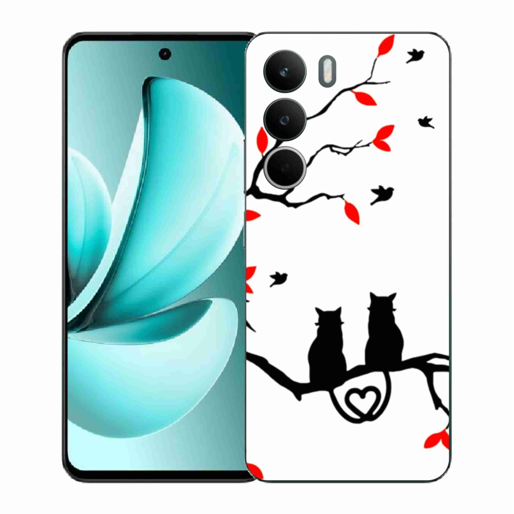 Gél borító mmCase a Realme C71 készülékhez - macskaszerelem