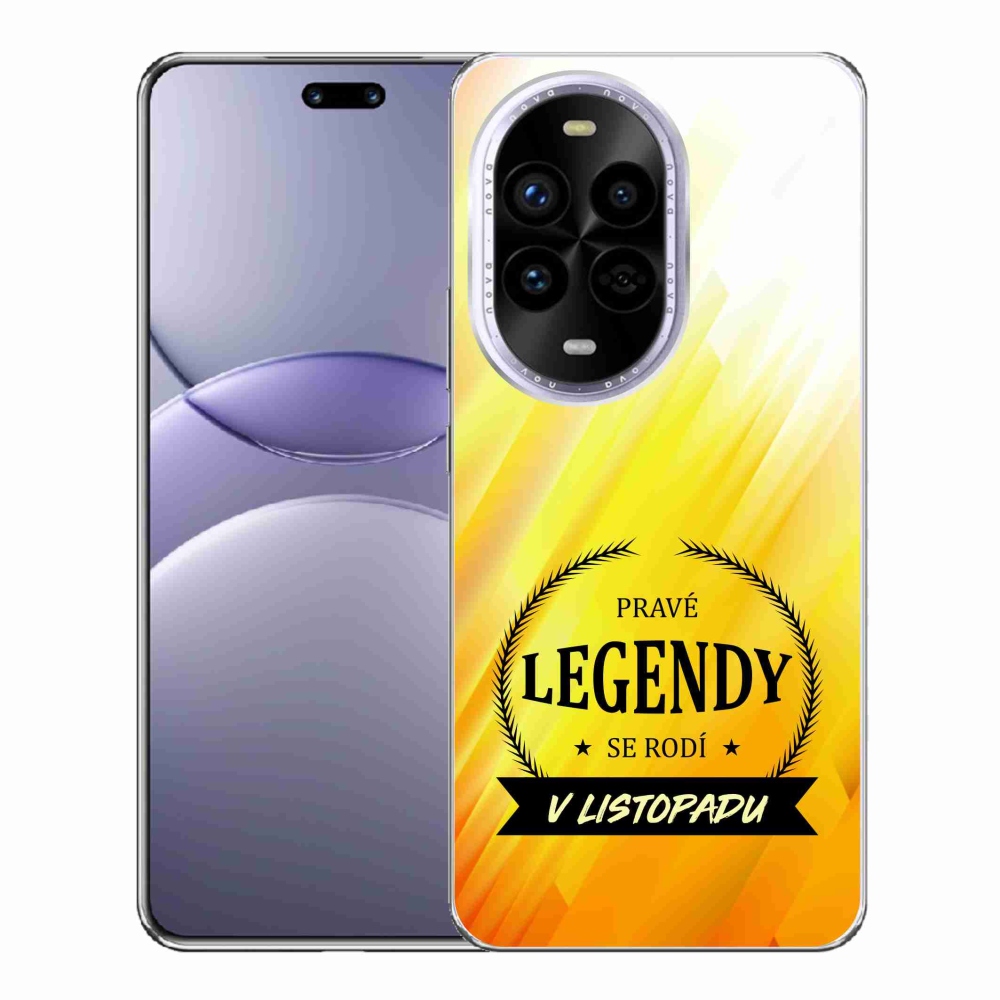 Gél borítás mmCase a Huawei Nova 13 Pro 5G-n - Legendák novemberben sárga háttérrel