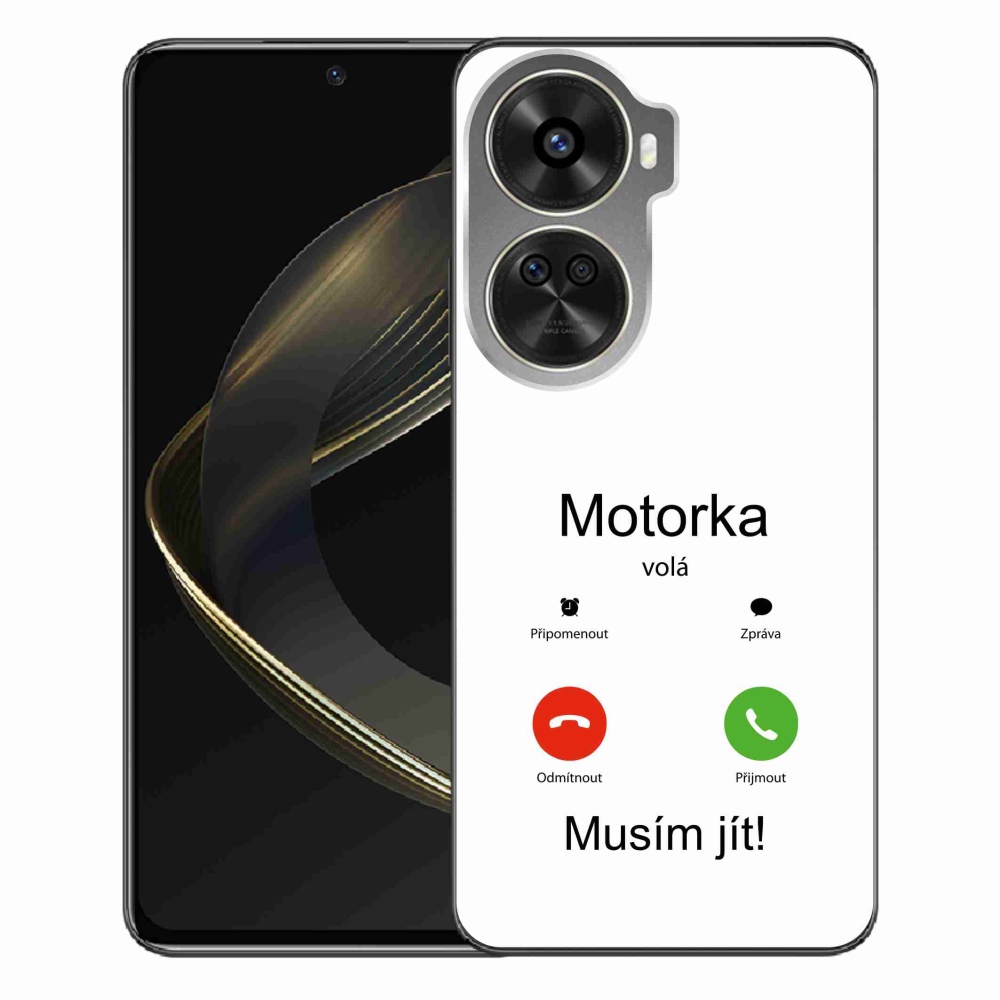 Gél borítás mmCase a Huawei Nova 12 SE-n - motoros hívások fehér háttérrel