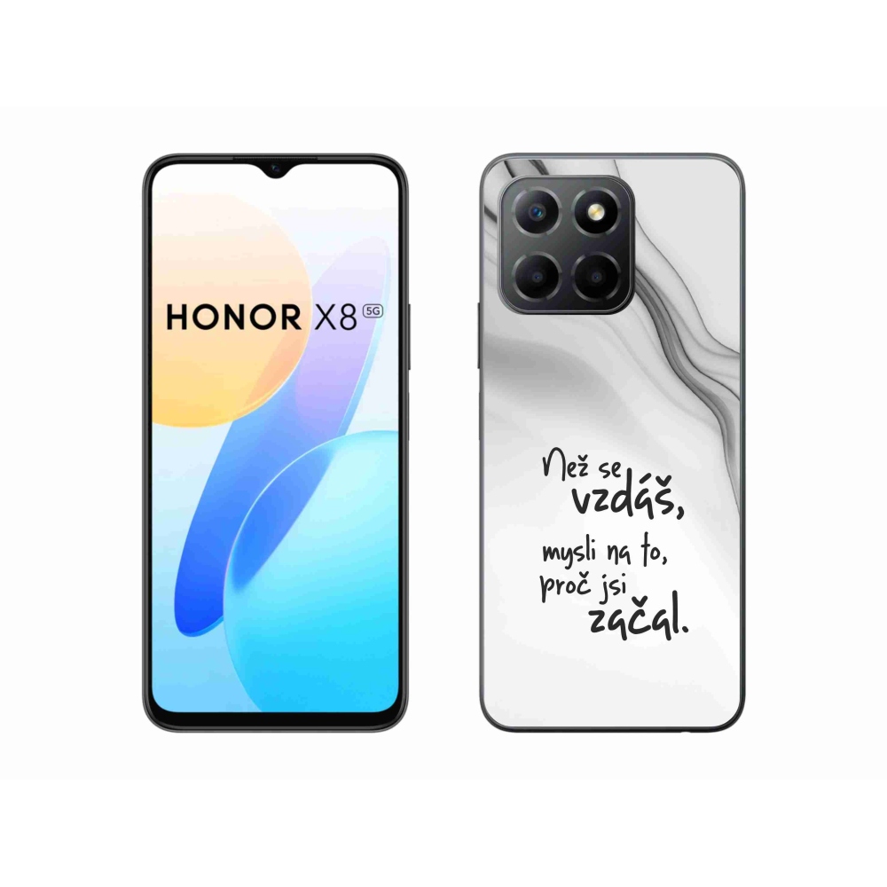 Gél borítás mmCase a Honor X8 5G/Honor 70 Lite 5G készülékhez - Idézet 2 fehér háttér