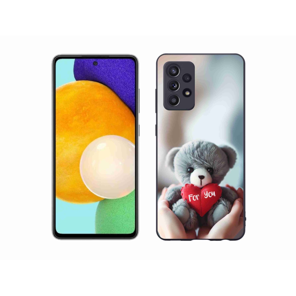 Gél borítás mmCase Samsung Galaxy A52/A52 5G - mackó a szerelmesek számára