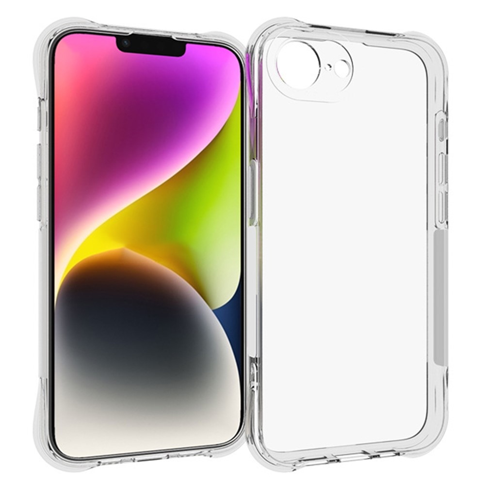 Átlátszó zselés tok iPhone 16e készülékhez - átlátszó