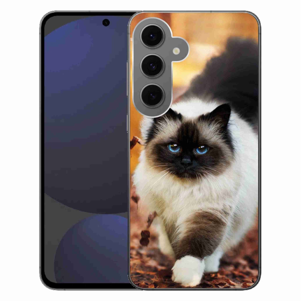 Gél tok mmCase Samsung Galaxy S24 FE készülékhez - macska