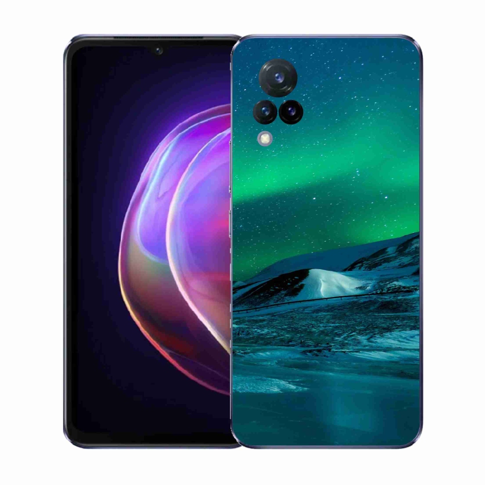 Gél borító mmCase a Vivo V21 4G/5G-n - sarki fény