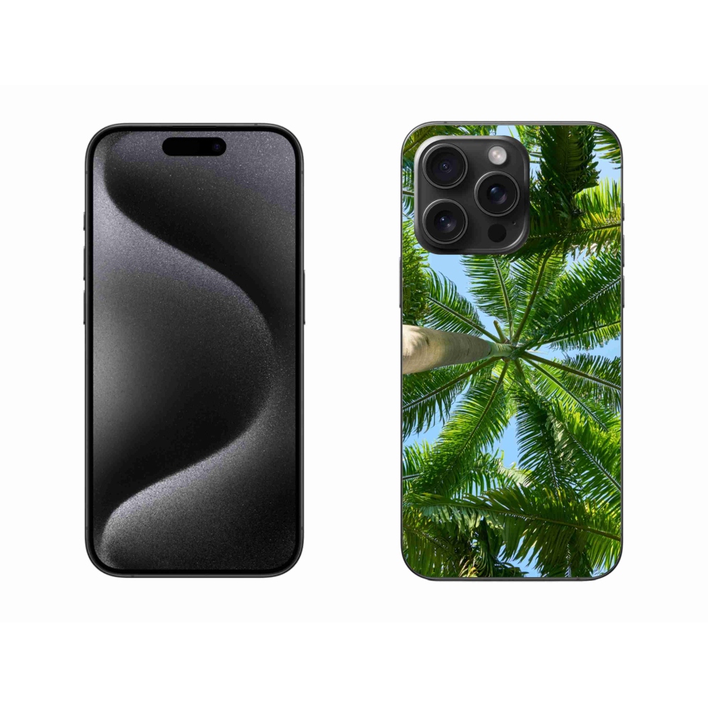Gél borítás mmCase iPhone 15 Pro Max készülékhez - pálmafa