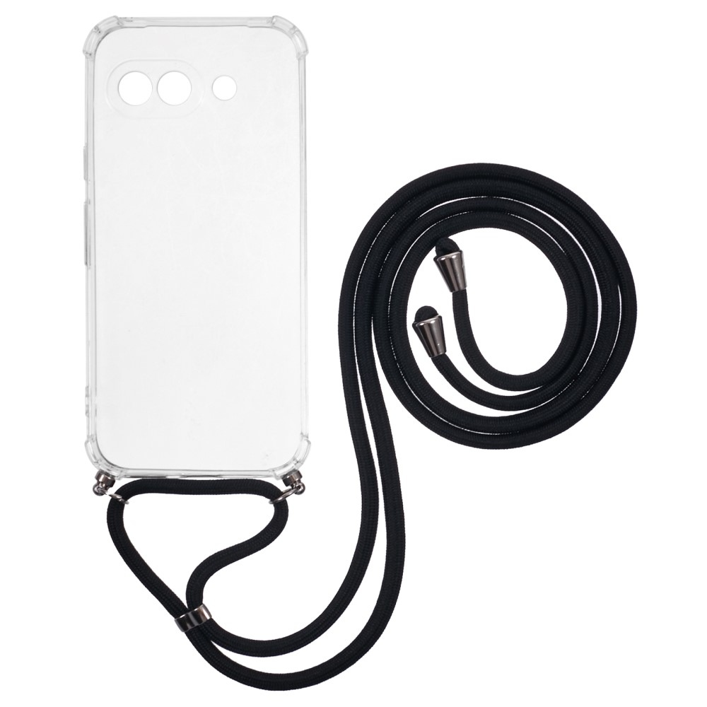 Átlátszó zselés tok húzózsinórral a Google Pixel 9a számára