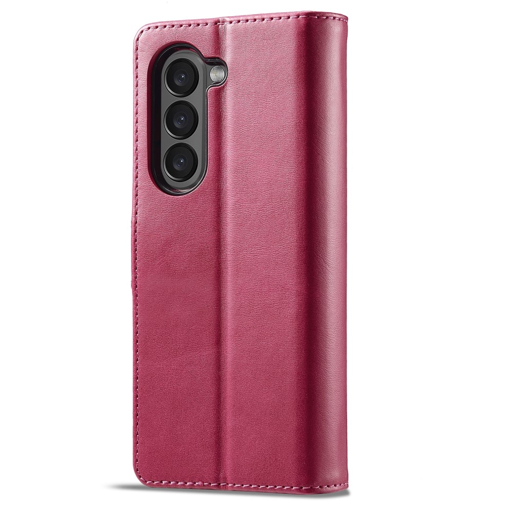 Imeeke könyvtáska Samsung Galaxy Z Fold5 5G - rózsaszínű
