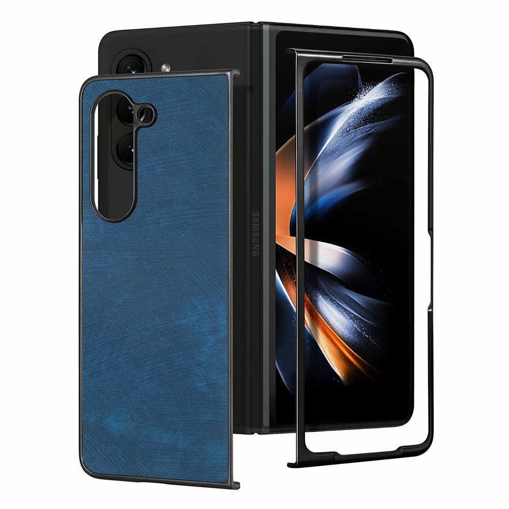 Vintage műanyag tok a Samsung Galaxy Z Fold5 5G készülékhez - kék