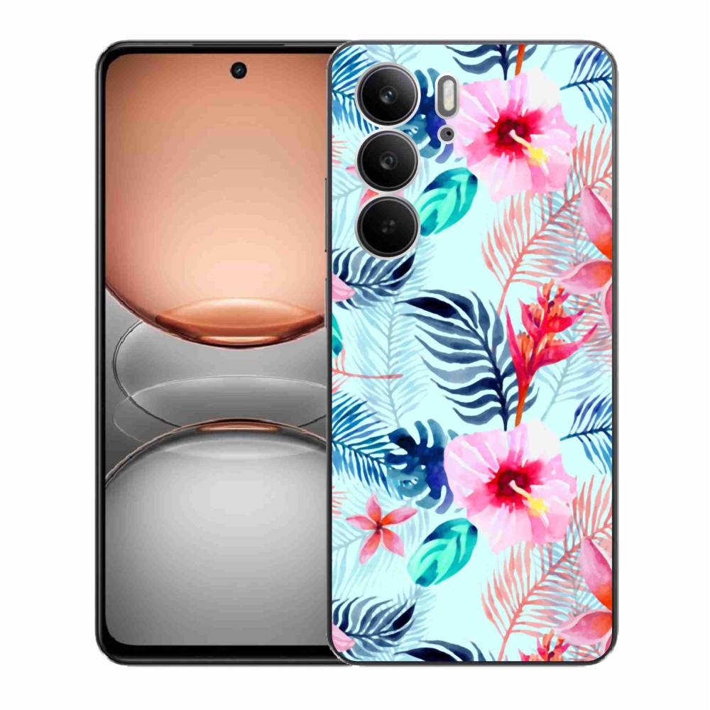 Gél borító mmCase a Realme C75 készülékhez - virágok