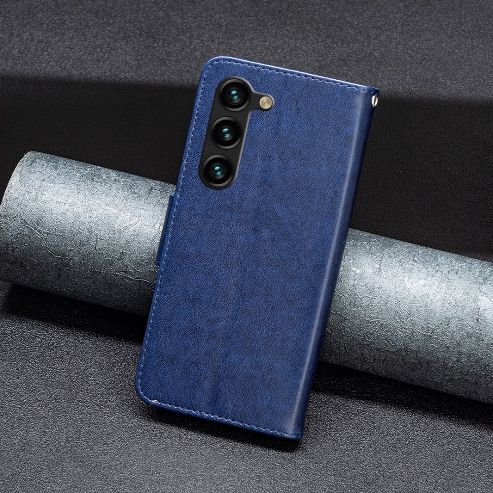 Pillangó könyv tok Samsung Galaxy S24+/S25+ készülékhez - sötétkék