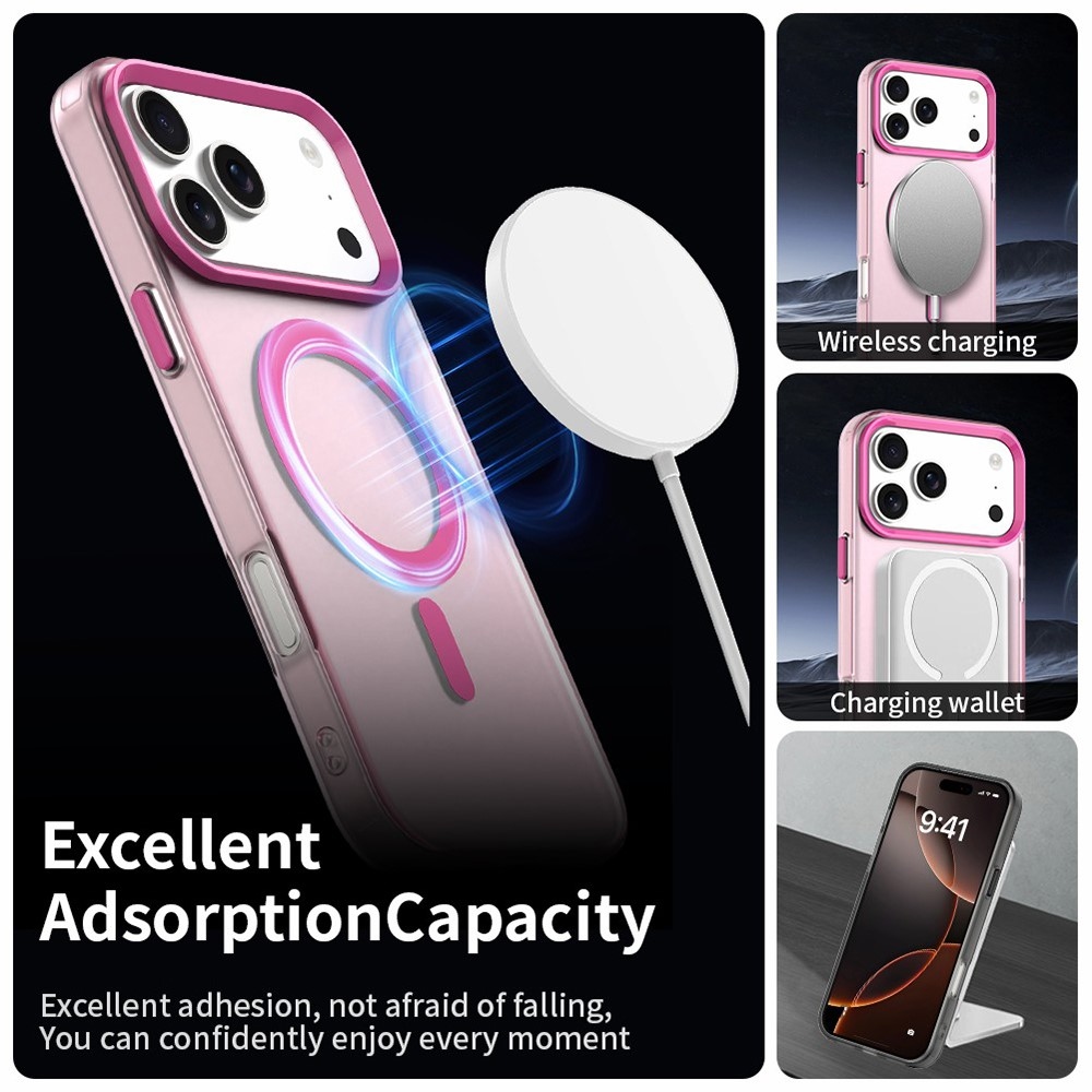 Candy zselés tok MagSafe-val iPhone 17 Pro készülékhez - rózsaszín