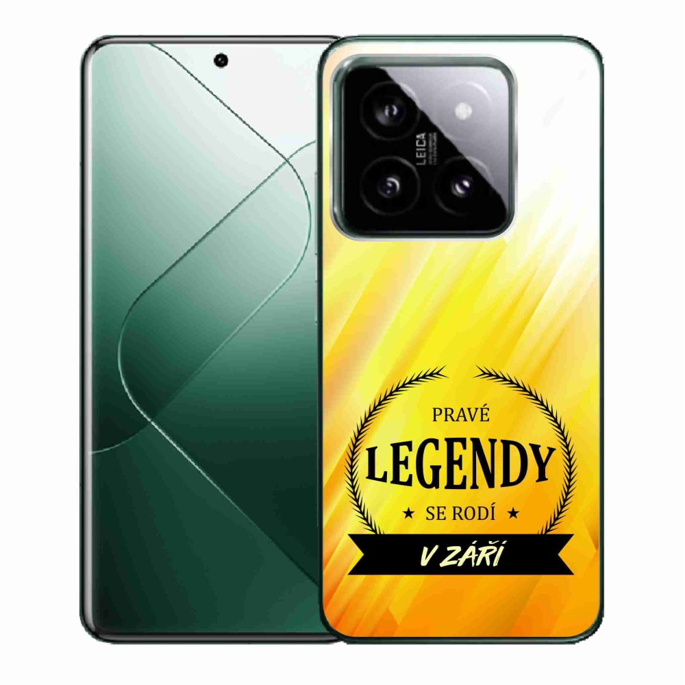 Gél borító mmCase a Xiaomi 14 - Legendák szeptemberben sárga háttérrel