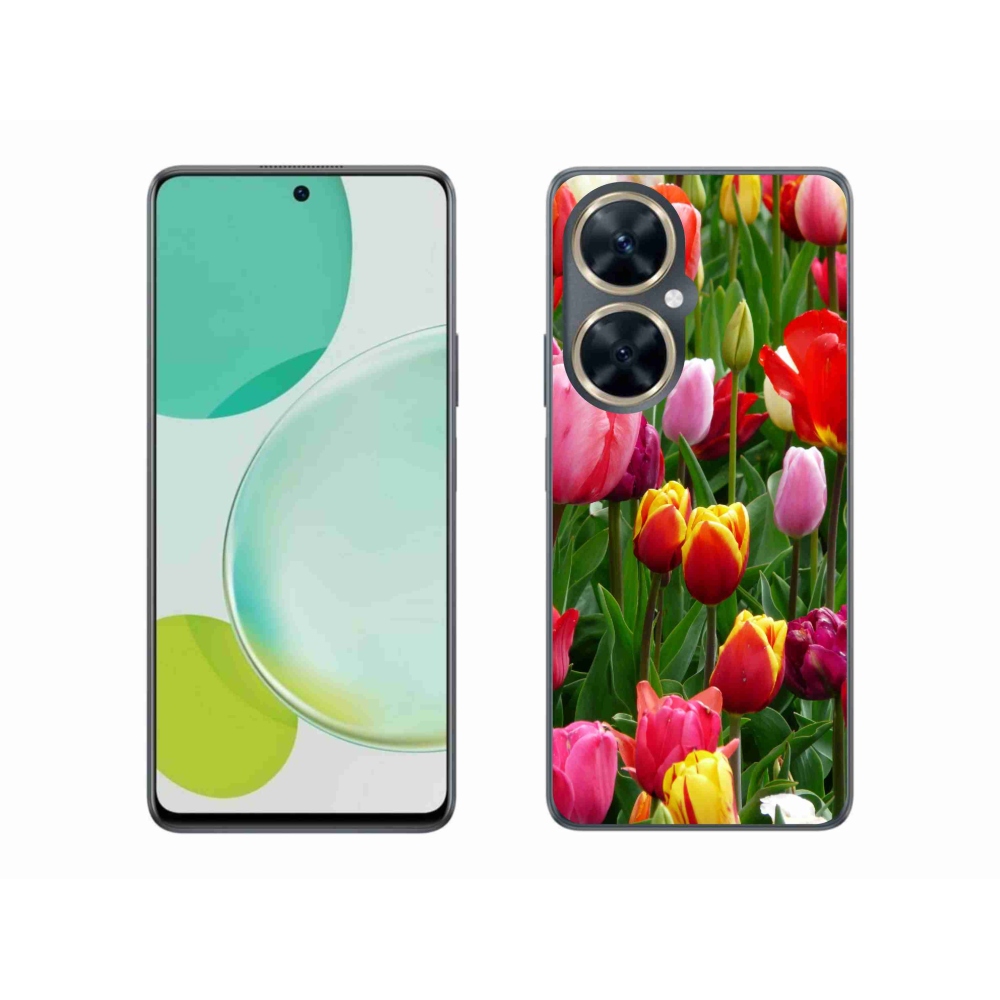 Gél borítás mmCase a Huawei Nova 11i készülékhez - tulipánok