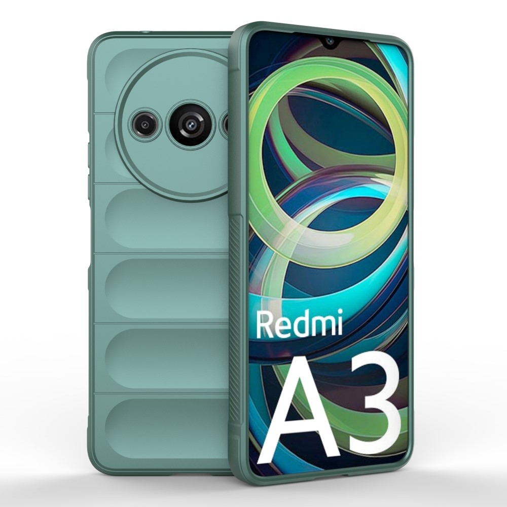 Rugg tartós gél tok Xiaomi Redmi A3-hoz - zöld