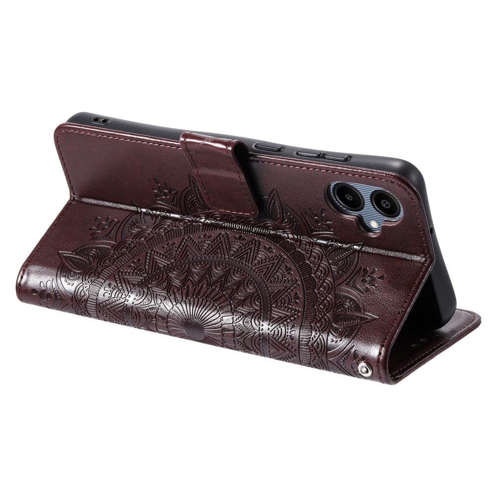 Mandala könyvtáska Samsung Galaxy A06 4G - barna