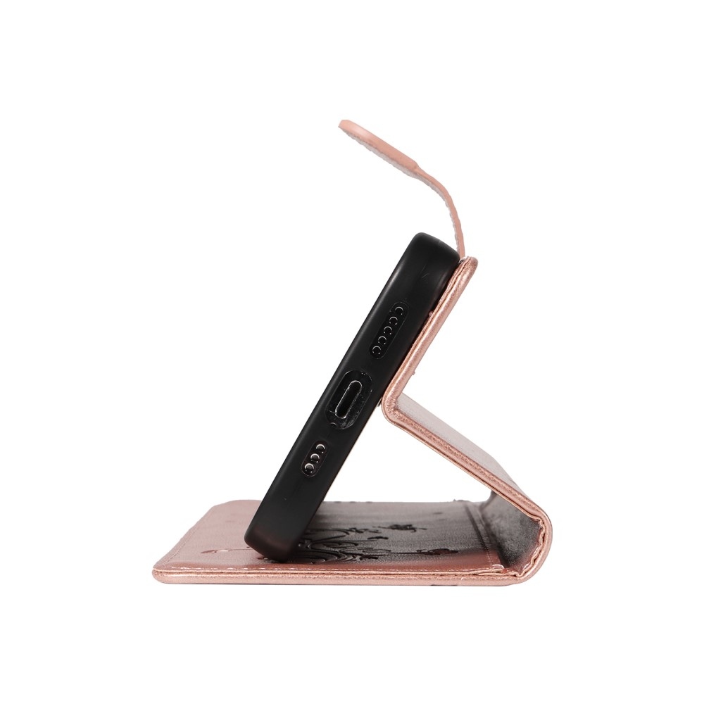 Virágok könyv tok Honor Magic 7 Lite 5G - rózsa arany