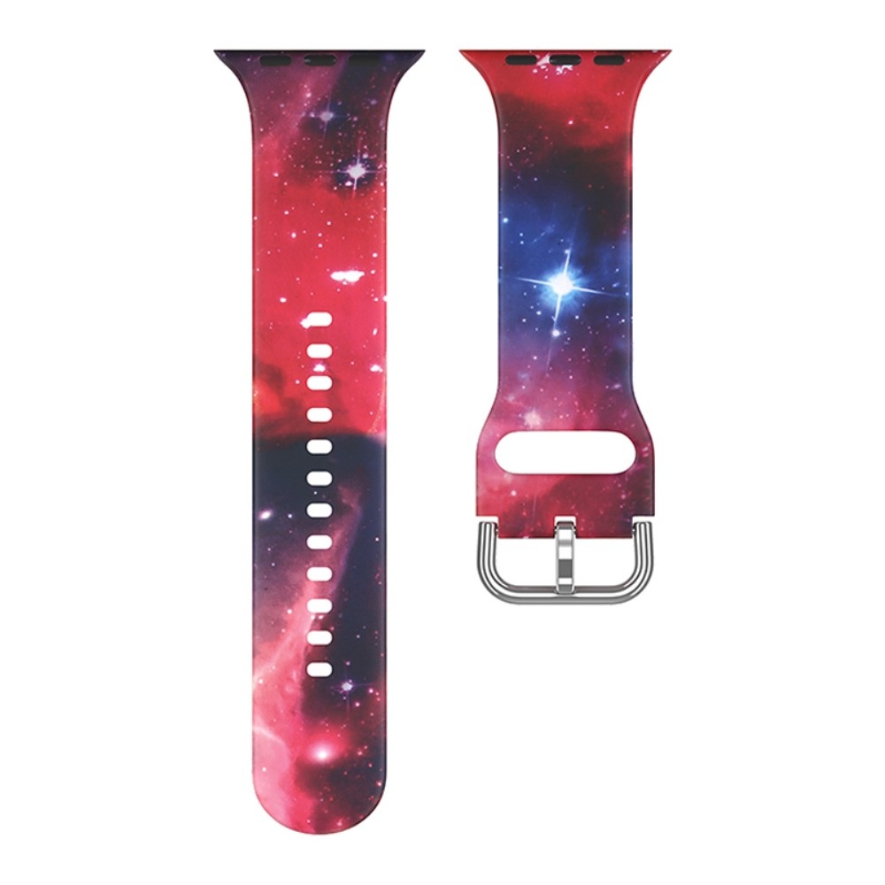 Nyomtatott szilikon szíj Apple Watch Ultra/Ultra 2 49mm/SE/SE 2022/2023 44mm/9/8/7 45mm/6/5/4 44mm/3/2/1 42 mm - minta E