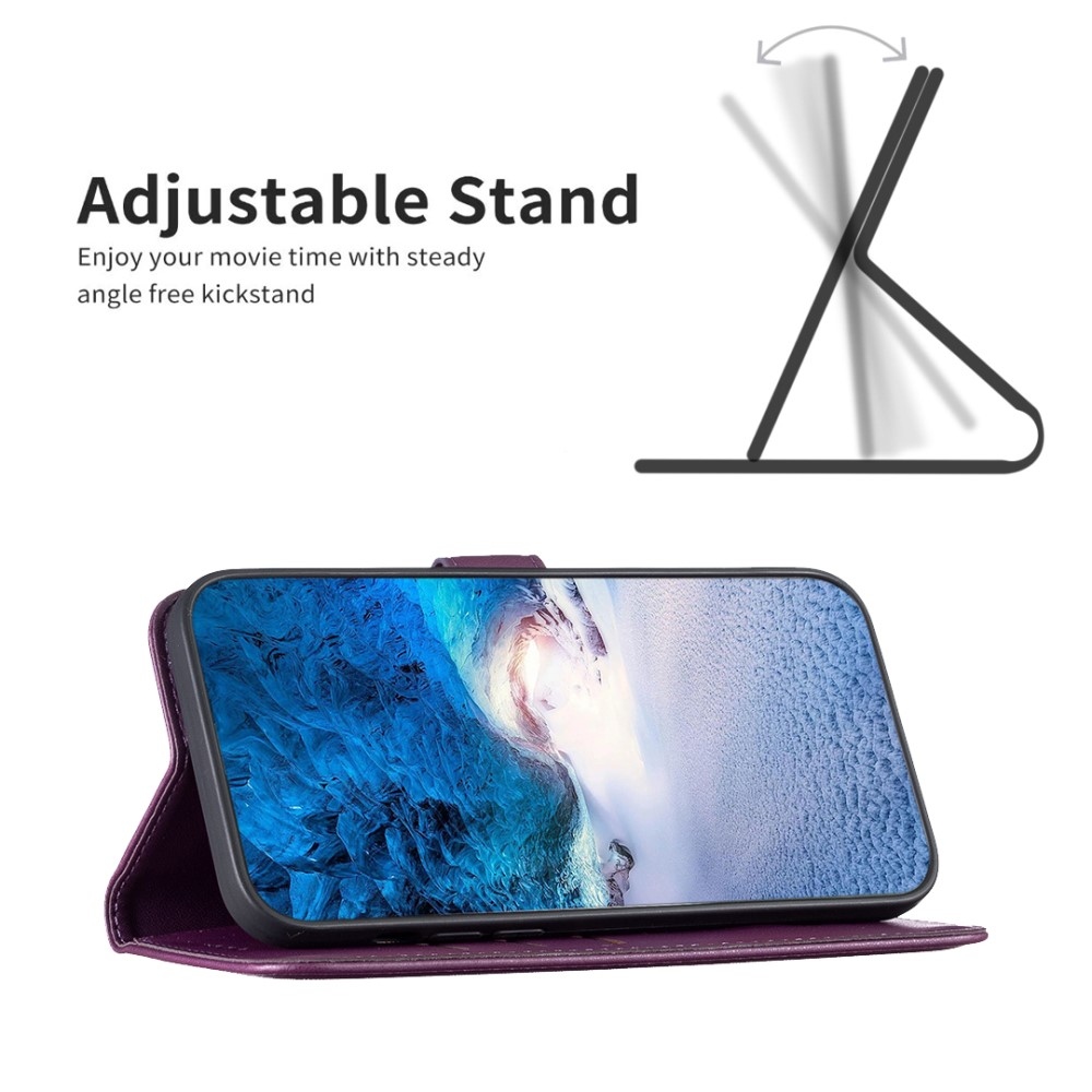 BNF könyvtáska Samsung Galaxy M15 5G - sötétlila