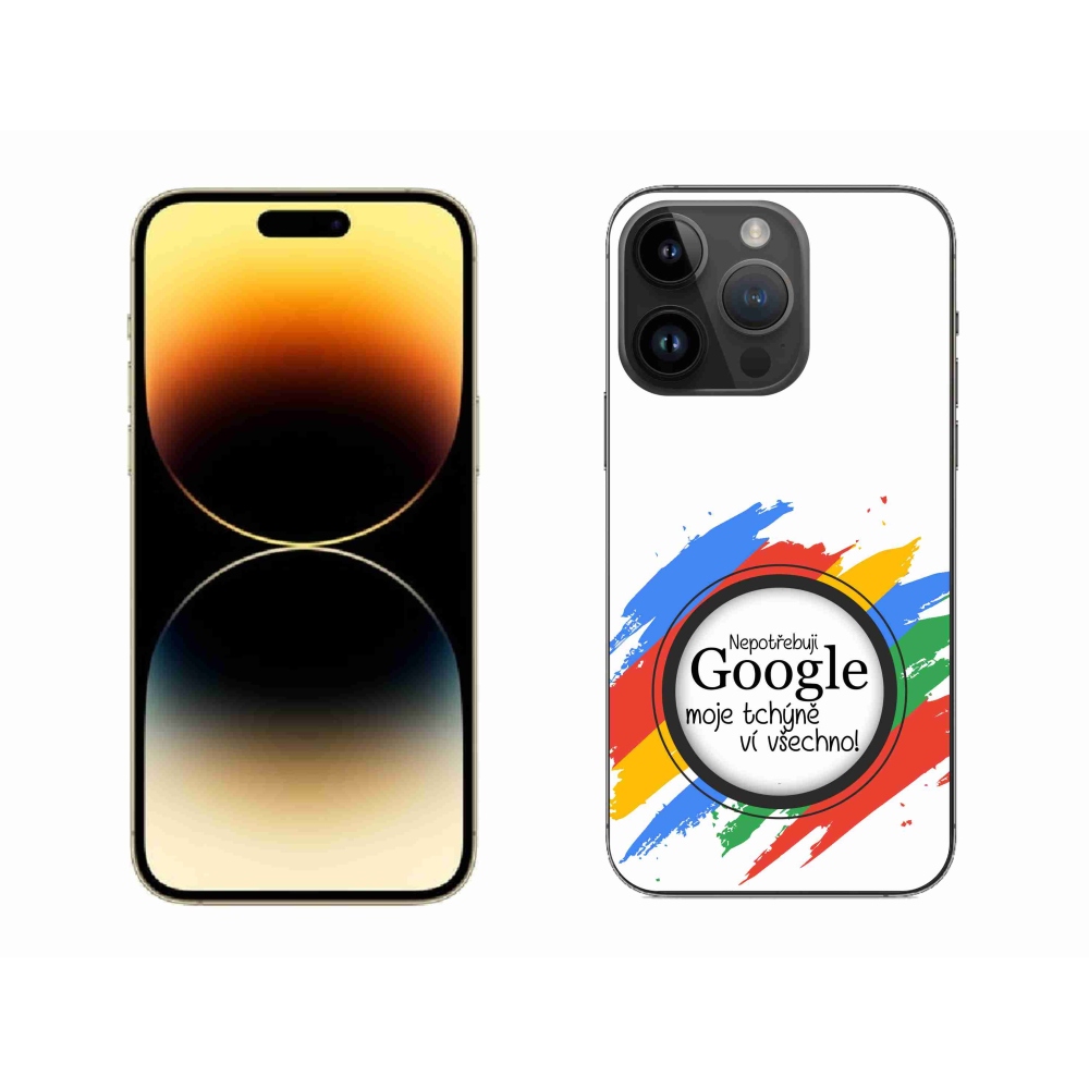 Gél borítás mmCase iPhone 14 Pro Max 6.7 - anyós tudja, hogy minden fehér háttérrel rendelkezik