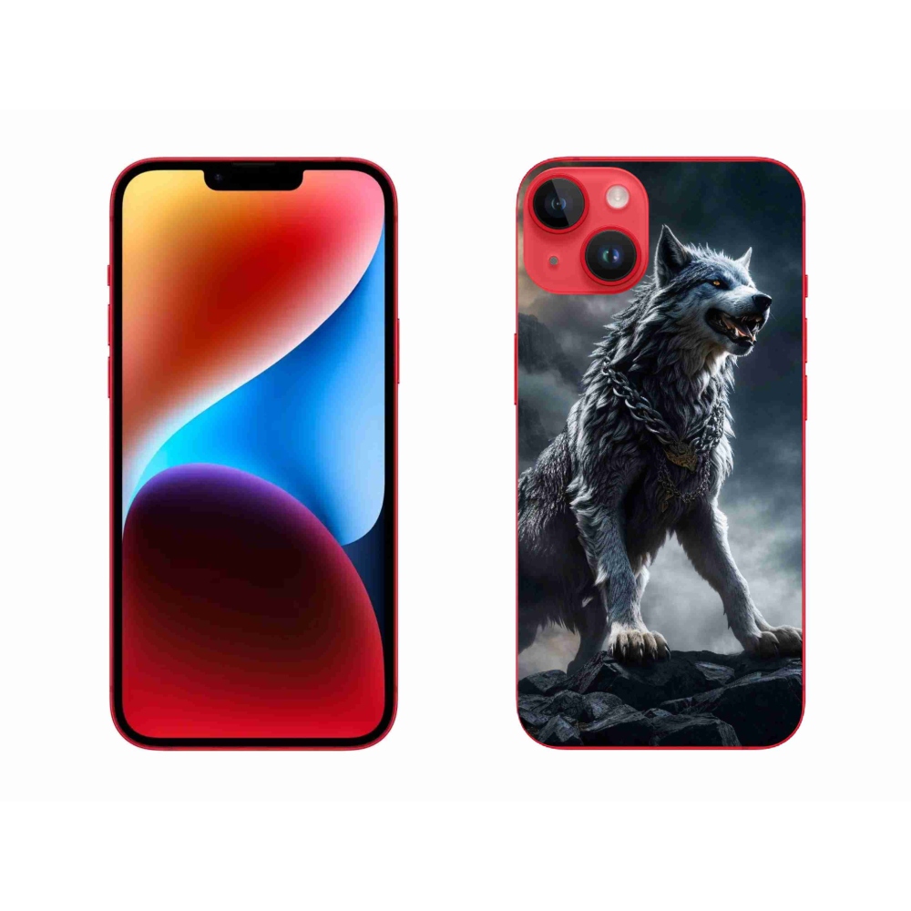 Zselés borítás mmCase iPhone 14 Plus készülékhez - farkas 1