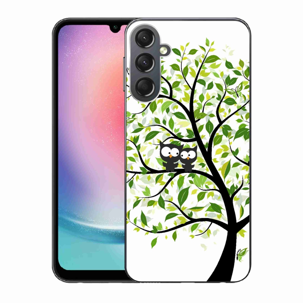 Zselés borítás mmCase Samsung Galaxy A24 készülékhez - baglyok a fán