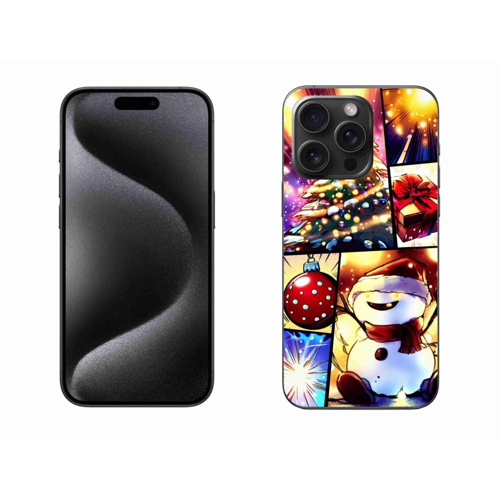 Gél borítás mmCase iPhone 15 Pro Max készülékhez - karácsonyi motívumok 1
