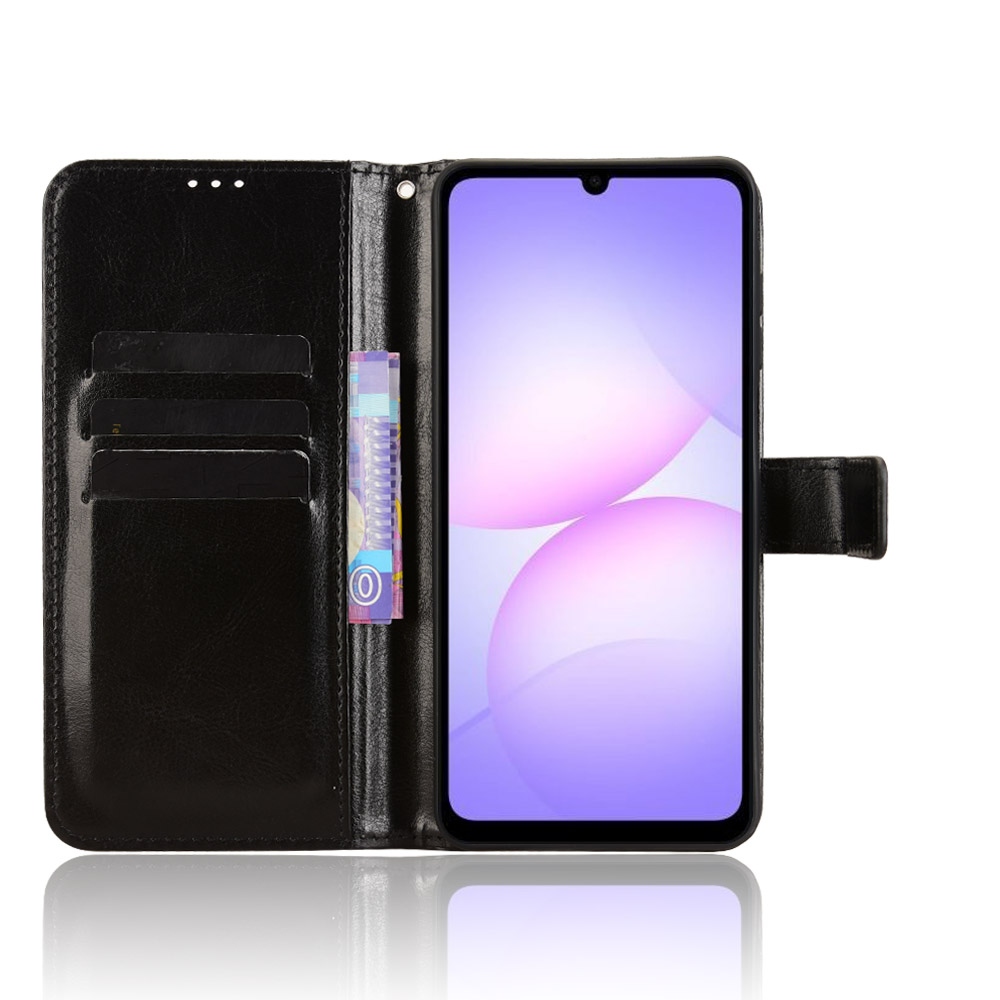 Őrült könyv tok Samsung Galaxy A07 4G készülékhez - fekete