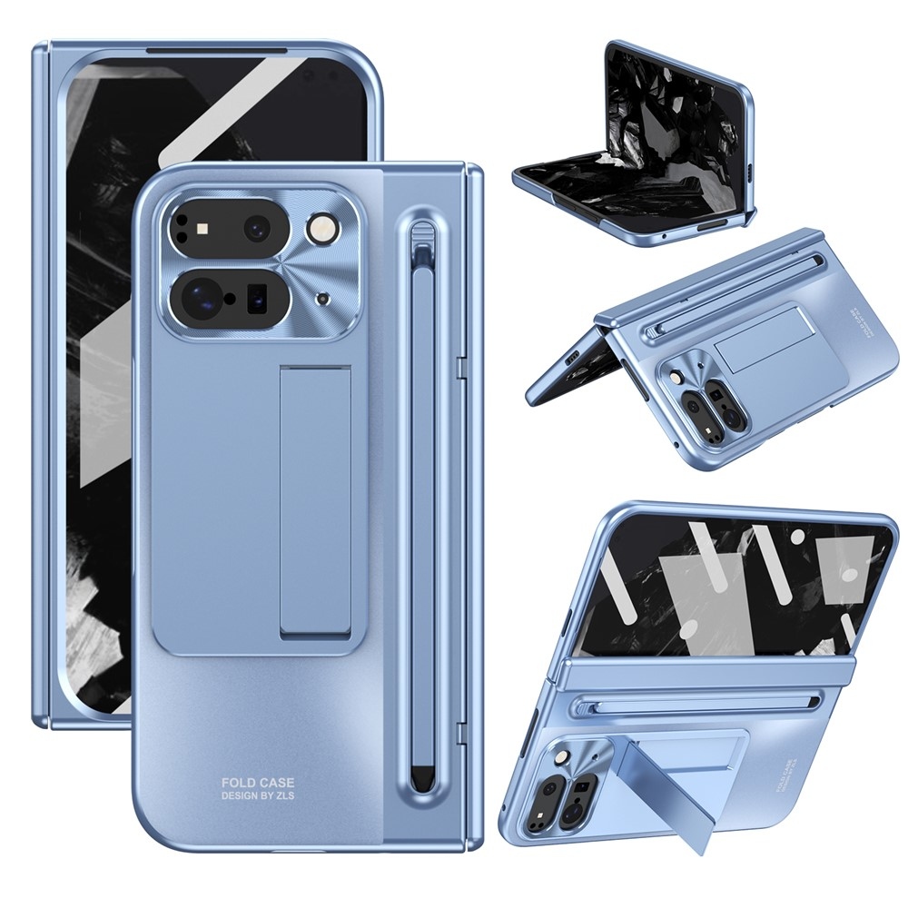 Pántos műanyag borítás tollal és képernyővédővel a Google Pixel 10 Pro Fold-hoz - kék