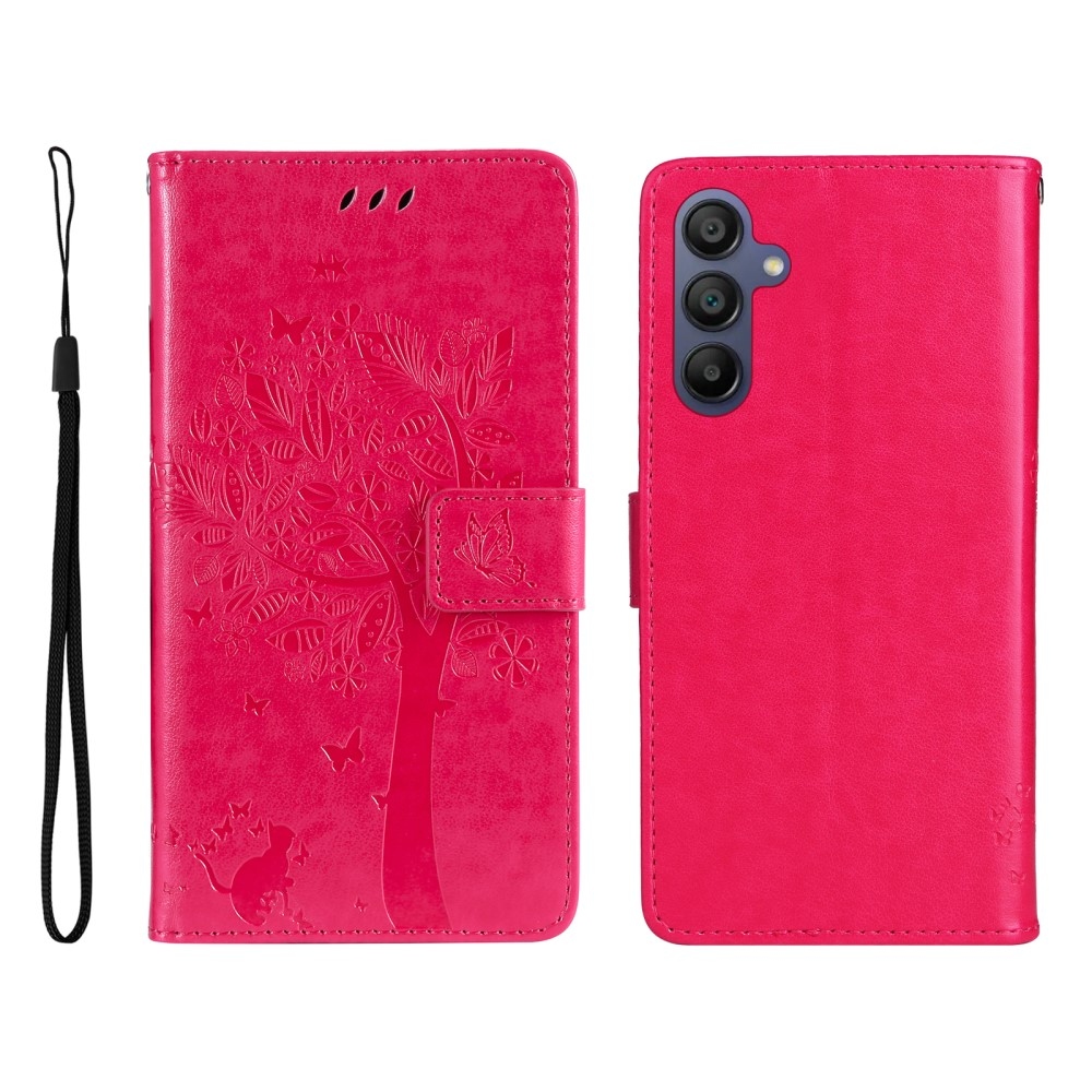 Fák könyv tok Samsung Galaxy A16 4G/5G/A26 5G - rózsa