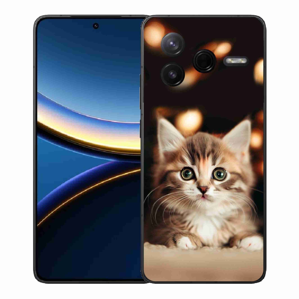 Gél borítás mmCase a Xiaomi Poco F7 Pro számára - aranyos cica 2