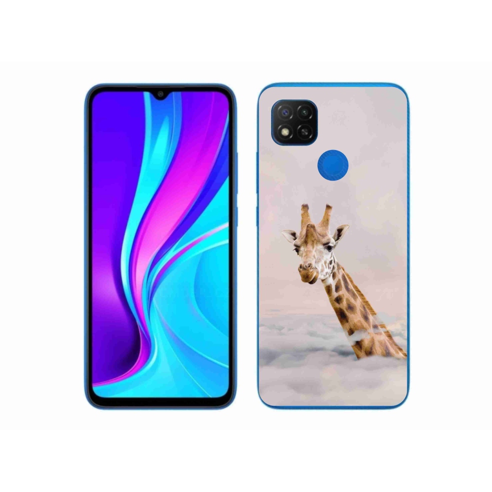 Gél borítás mmCase a Xiaomi Redmi 9C-hez - zsiráf a felhőkben