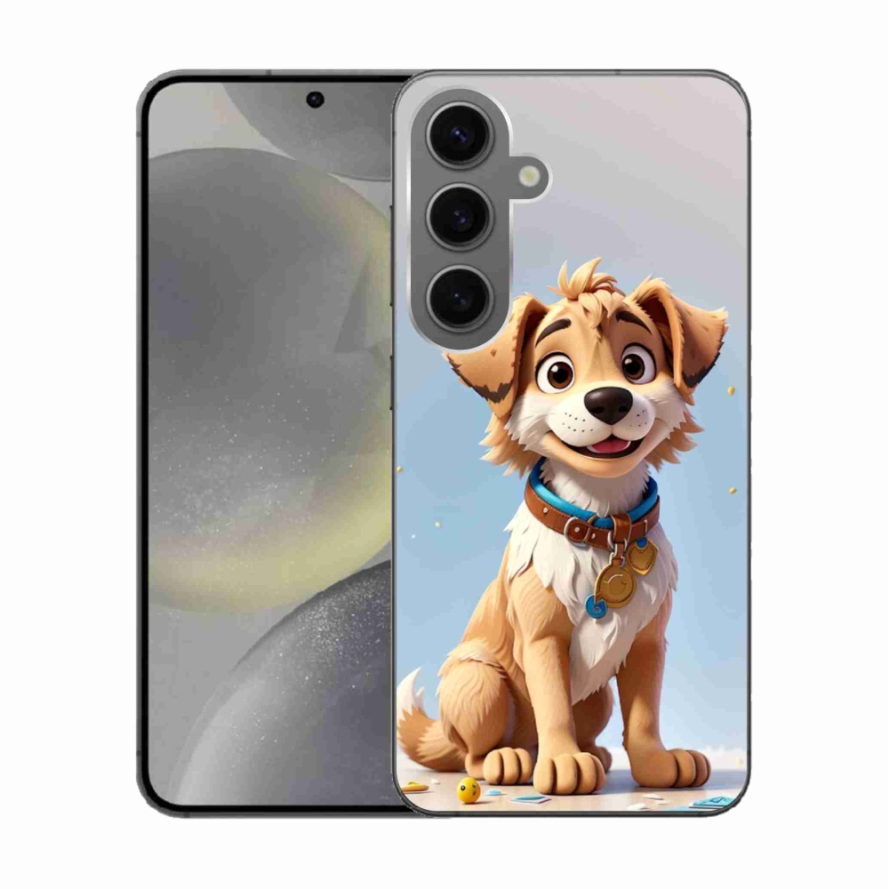 Gél védőhuzat mmCase Samsung Galaxy S24 készülékhez - rajzfilm kiskutya