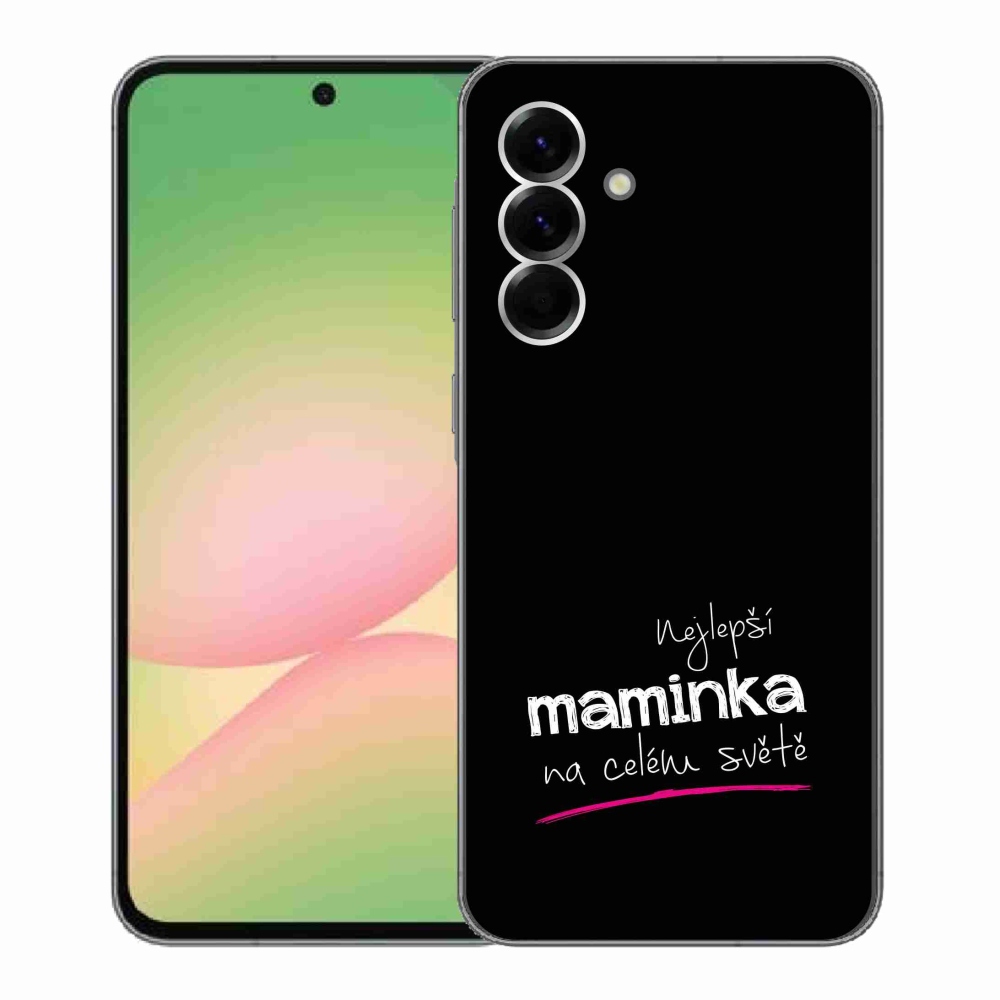 Gél borító mmCase Samsung Galaxy A56 5G - legjobb anya 4 fekete háttérrel