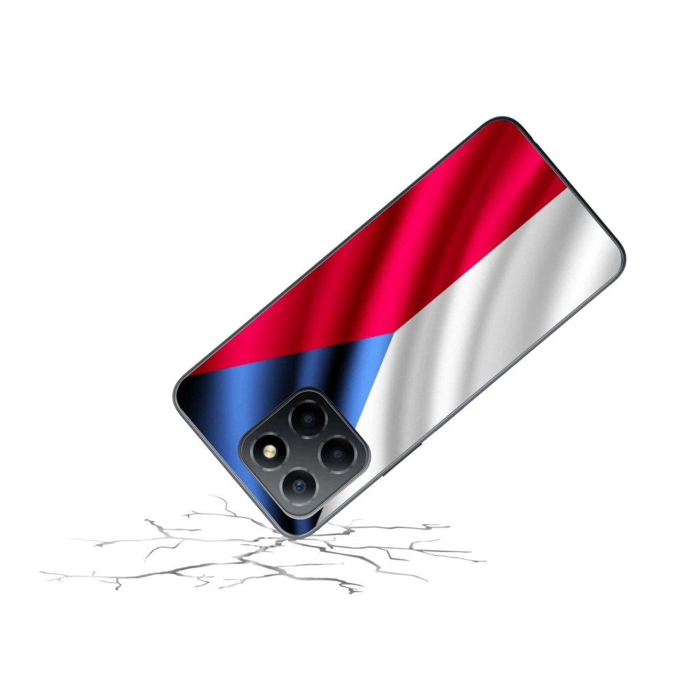 Zselés borítás mmCase a Honor X8 5G/Honor 70 Lite 5G számára - cseh zászló