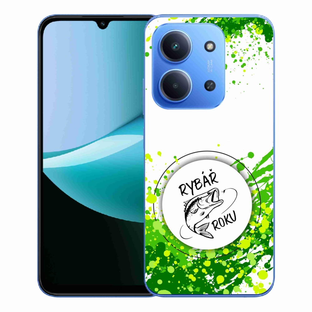 Gél borítás mmCase a Xiaomi Redmi 15C 4G/5G (173mm) - az év halászának fehér háttere