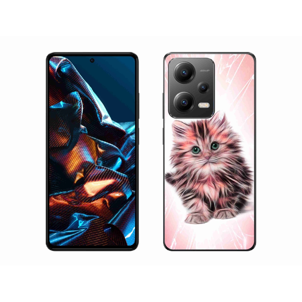 Gél borítás mmCase a Xiaomi Redmi Note 12 Pro 5G számára - aranyos cica