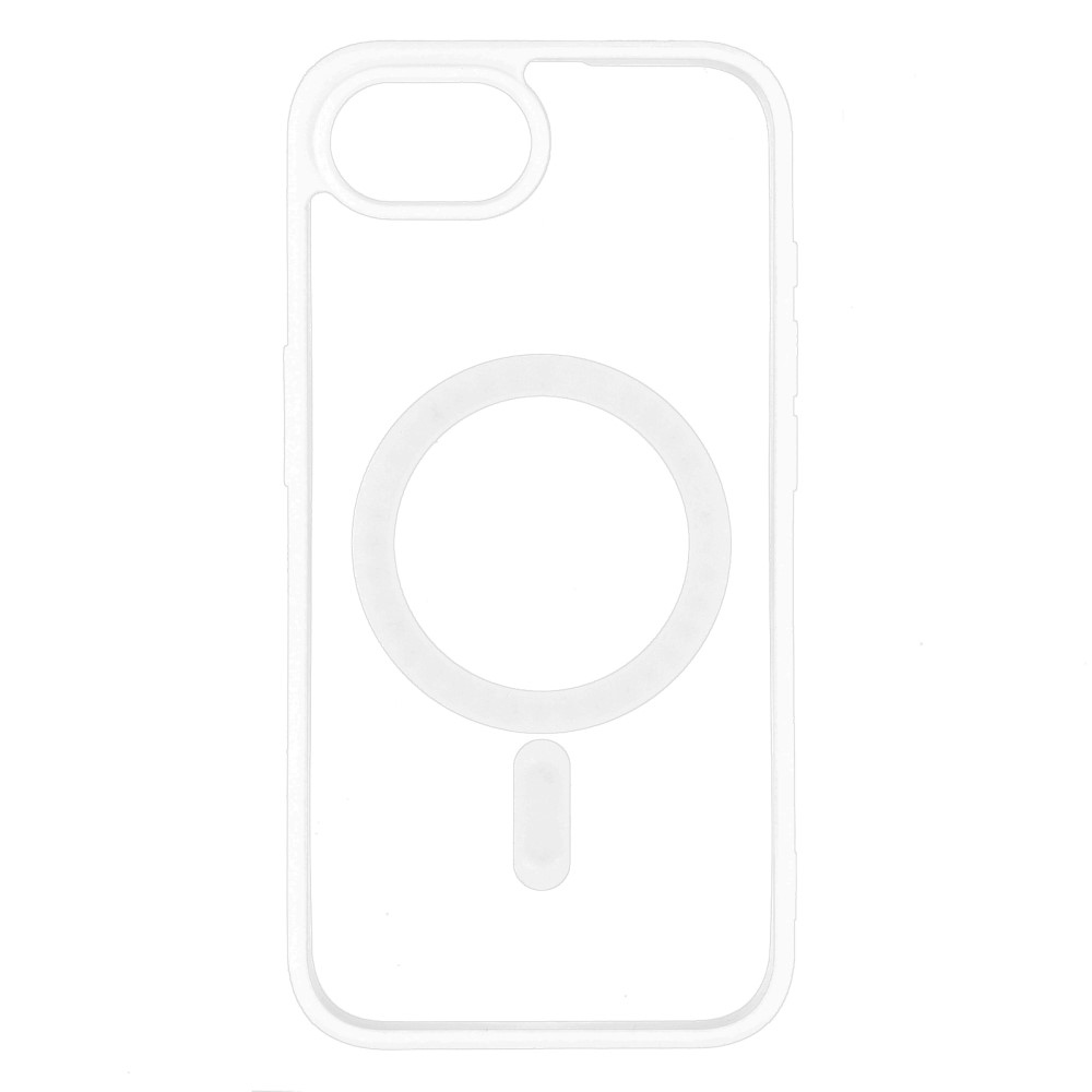 Matt zselés tok MagSafe támogatással iPhone 16e készülékhez - fehér