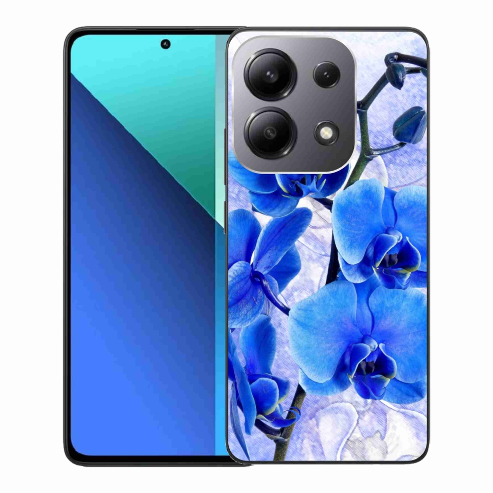 Gél borítás mmCase a Xiaomi Redmi Note 13-hoz - kék virágok