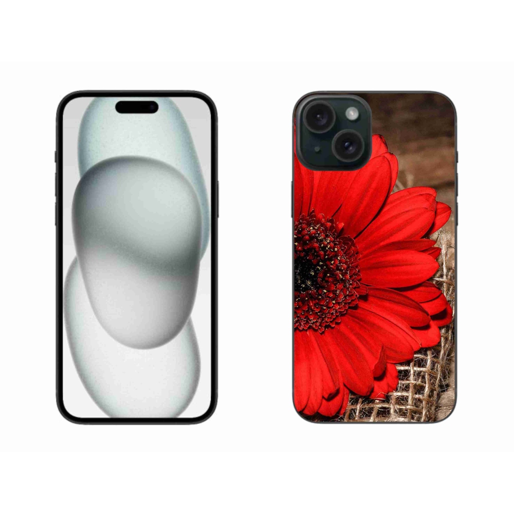 Zselés borítás mmCase iPhone 15 Plus készülékhez - gerbera