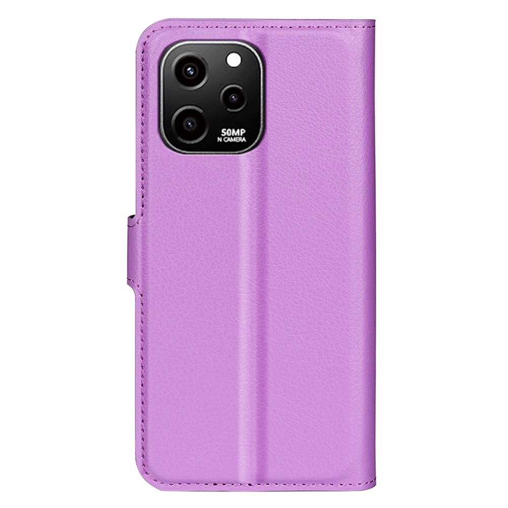 Litchi könyv tok Huawei Nova Y61-hez - lila